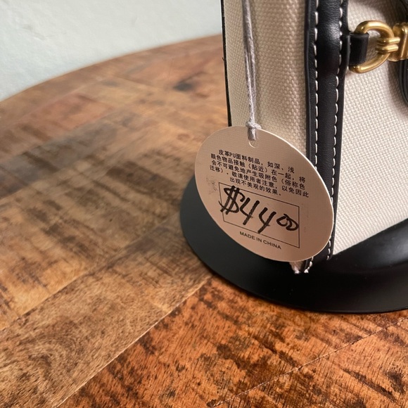 G Va Va collection Canvas and leather trim cell phone bag - Picture 3 of 5